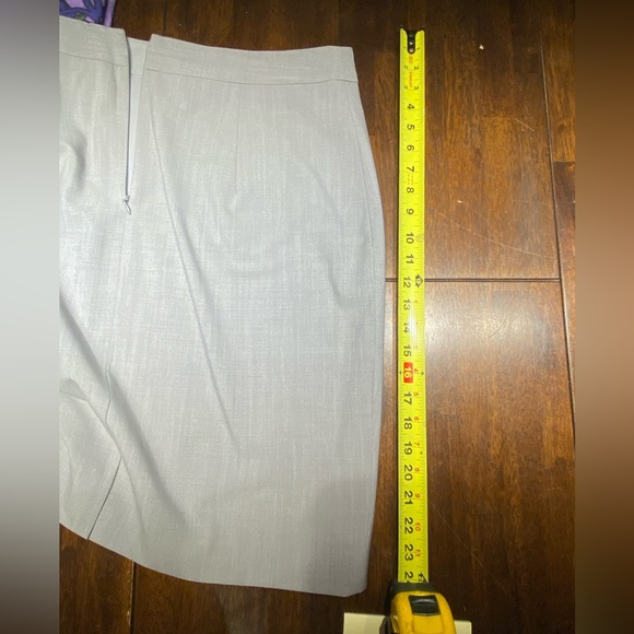 Banana Republic light heather gray suit separate pencil skirt size 16 - Picture 5 of 8